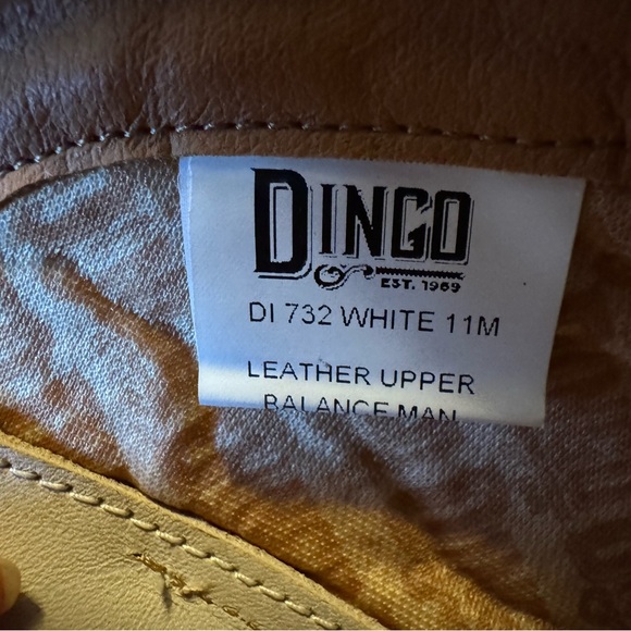 Dingo Size 11 M White Poppy Floral Embroidery Studded Women’s Cowboy Boots - Picture 11 of 16